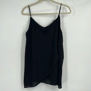4/$50 Zara Black Lace Detailed Tank Top